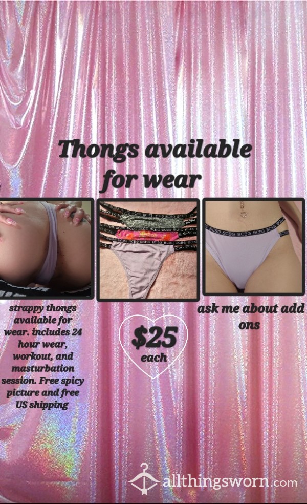 Thongs Available For Wear