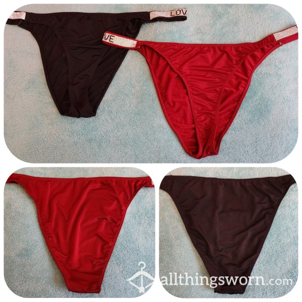 Thongs - Available In Black And Burgundy