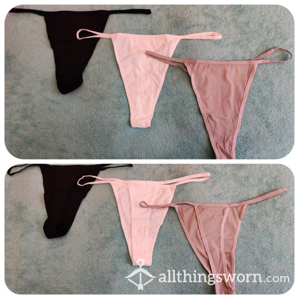 Thongs - Available In Black, White And Gray