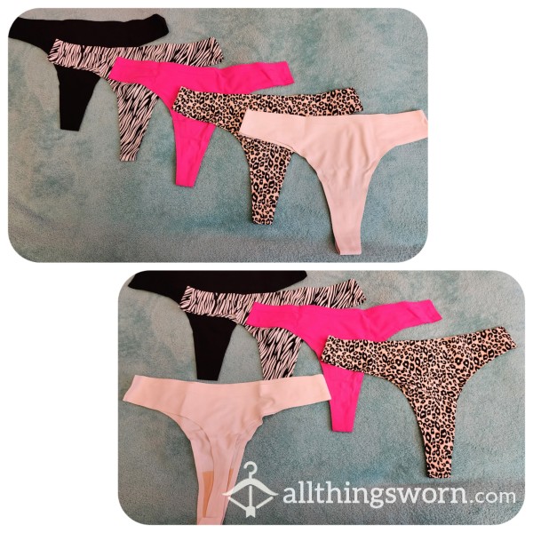 Thongs - Available In Black, Zebra, Pink, Leopard And White