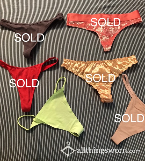 Thongs! 🔥😍😛 Want To See My Ass & Pussy In One Of These? 😍