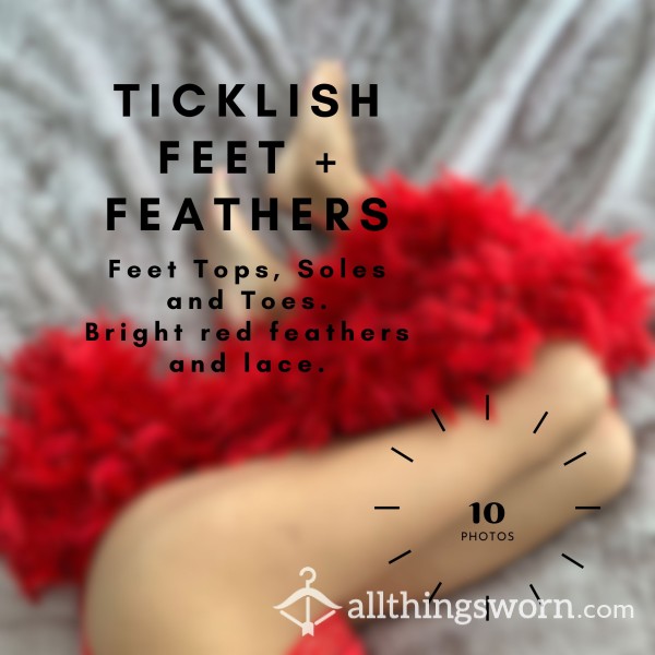 Ticklish Feet And Feathers! What An Toesome Combination!