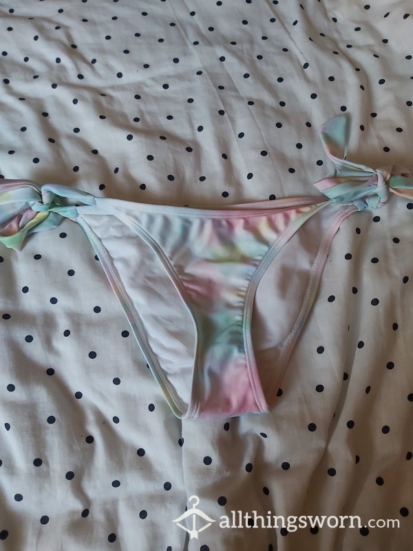 Tie Side Delicious Unicorn Colour Panties Bikini Cut Size 8