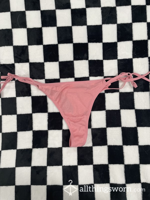 Tie Up Thong (pink)