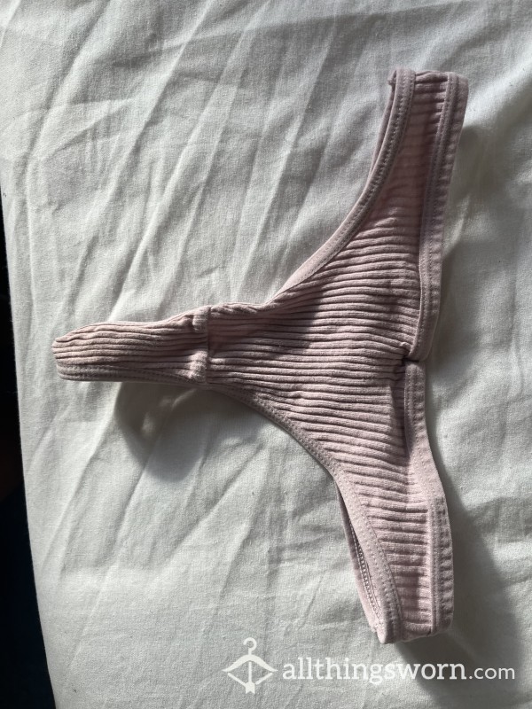 Tight Moist Pink Thong