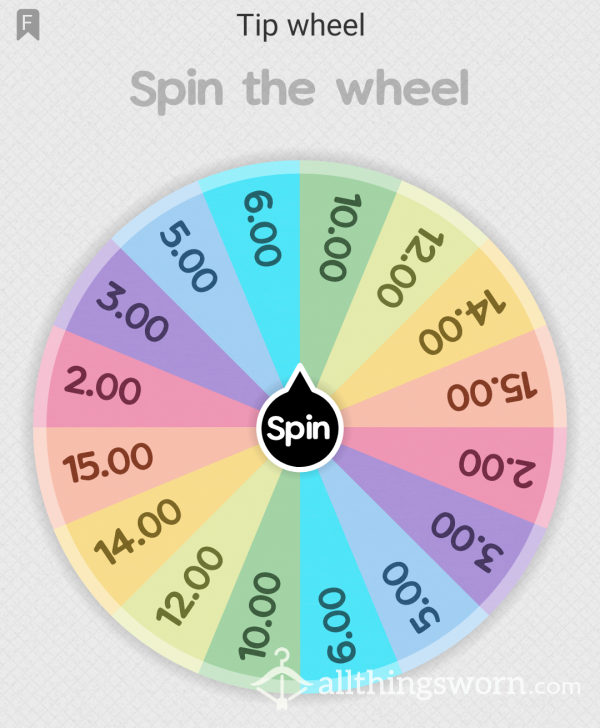 Tip Spin Wheel