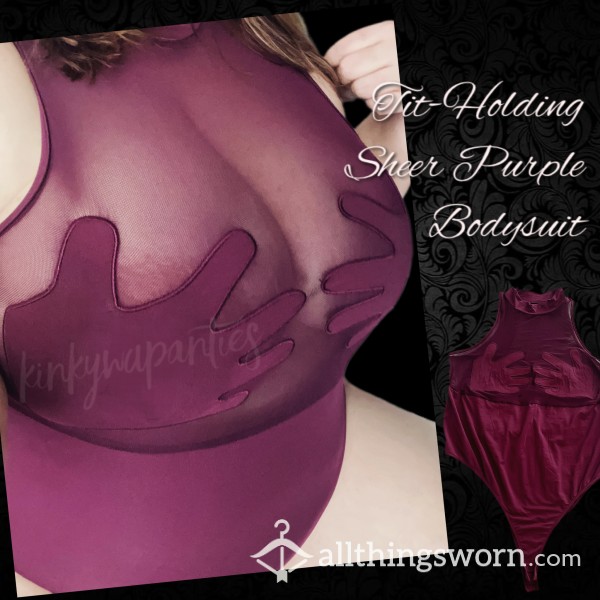 Tit-Holding Purple Bodysuit - Includes 1-day Wear & U.S. Shipping