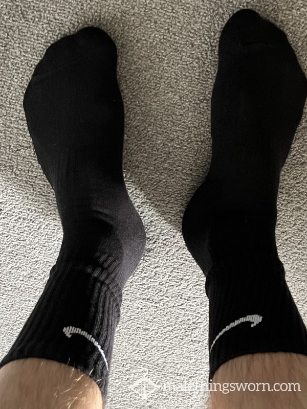 Todays Used Black Nike Socks