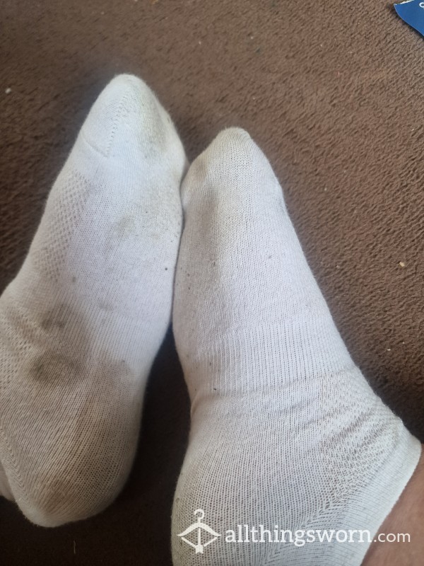 Today's White Ankle Socks