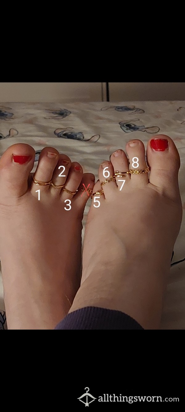 Toetallysoleless Toe Rings