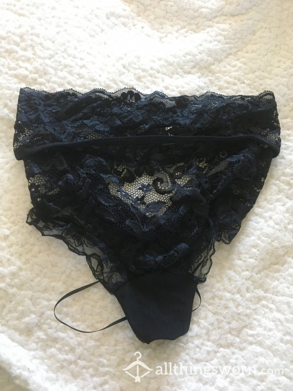 Small Black Corset Lace Panties