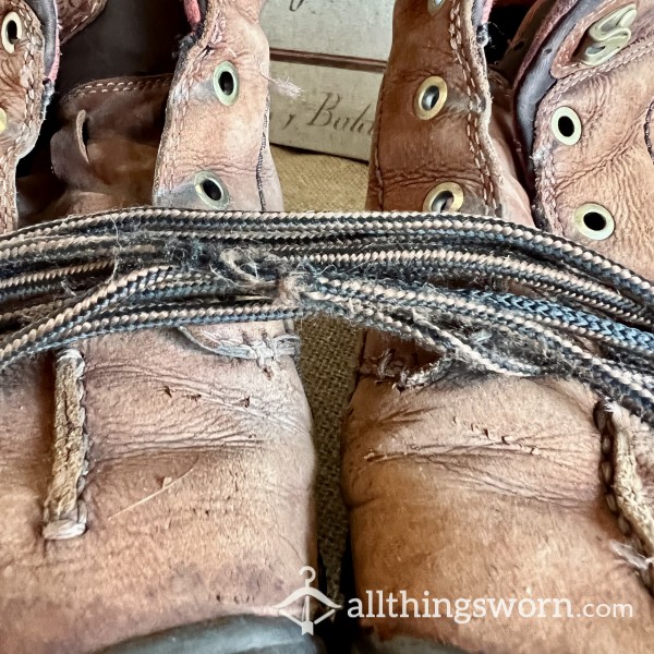 Torn And Well Worn Boot Laces
