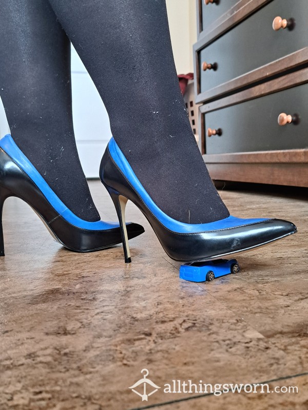 Toy Car Heel Crush 😍  Imagine Your Cock And Balls!