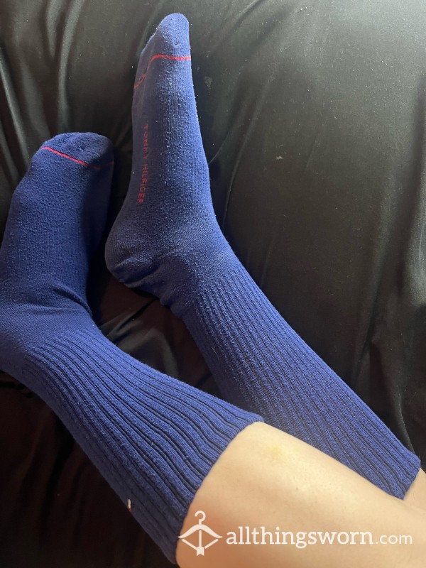 Trans Boy Blue Long Socks