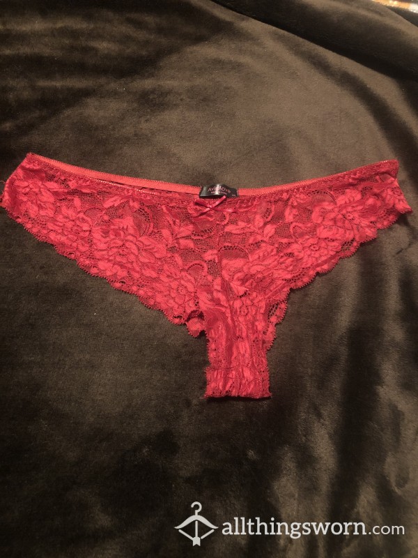 Transgender FTM Red Lace Cheeky Panties For Sale