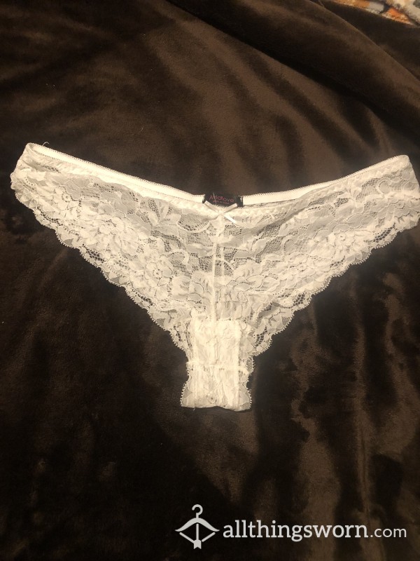 Transgender FTM White Lace Cheeky Panties For Sale