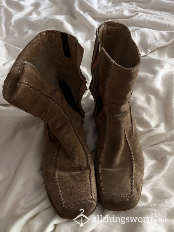 MUST SELL Trashed Suede Boots