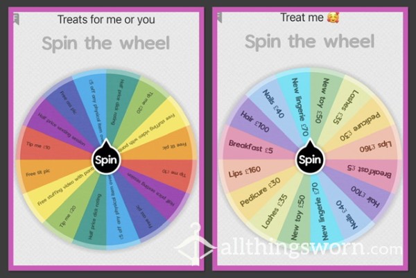 Treats For Me Or You & Treat Me Spin Wheels 💅🏽🤗💋🍑🍭📸