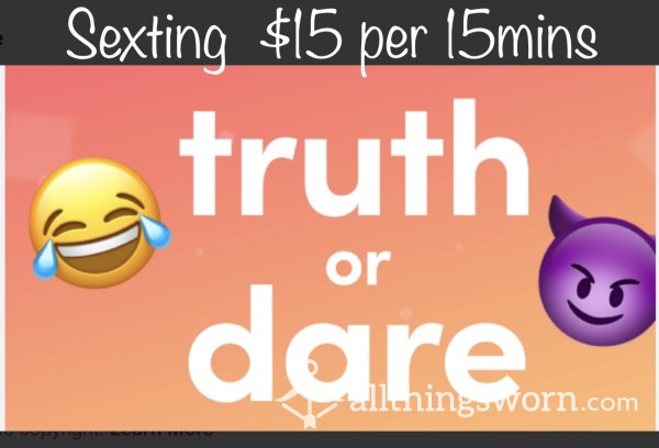 💬Truth Or Dare😈Sexting On Snapchat