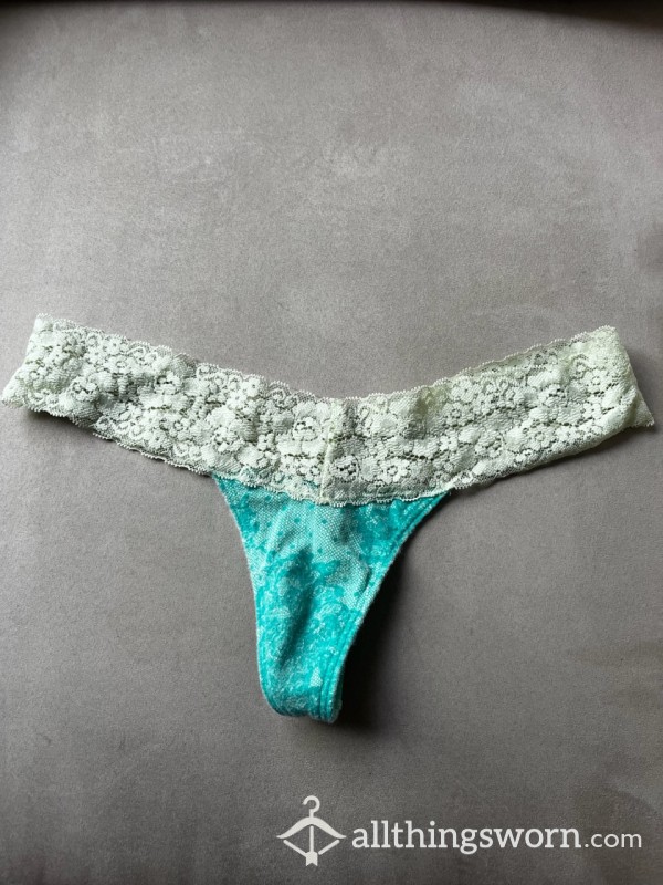 Turquoise / White Lace