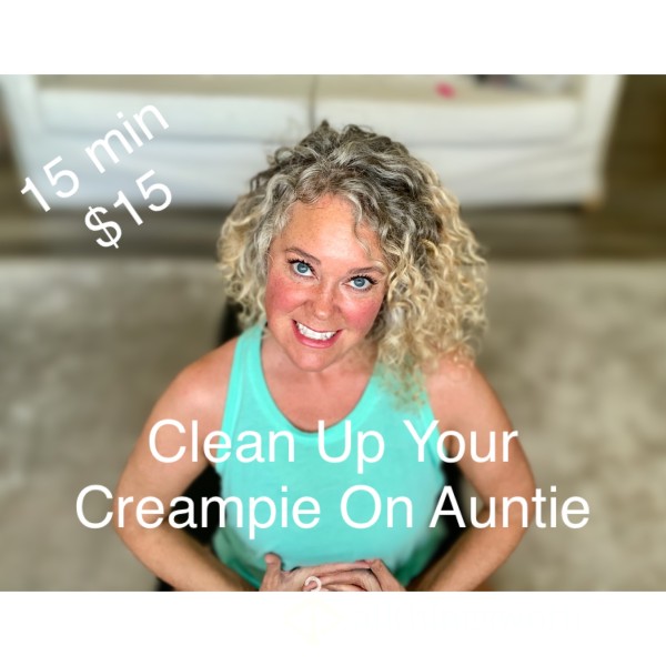 ⚠️TW! Clean Up Your Creampie On Auntie