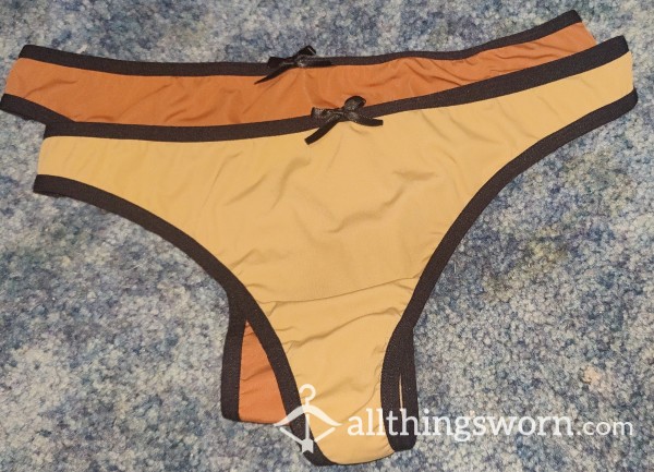 Two Thongs, One Buy: Shades Of Brown