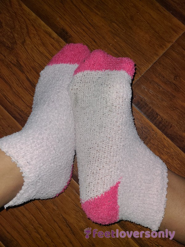 Two Toned Pink Fluffy Socks