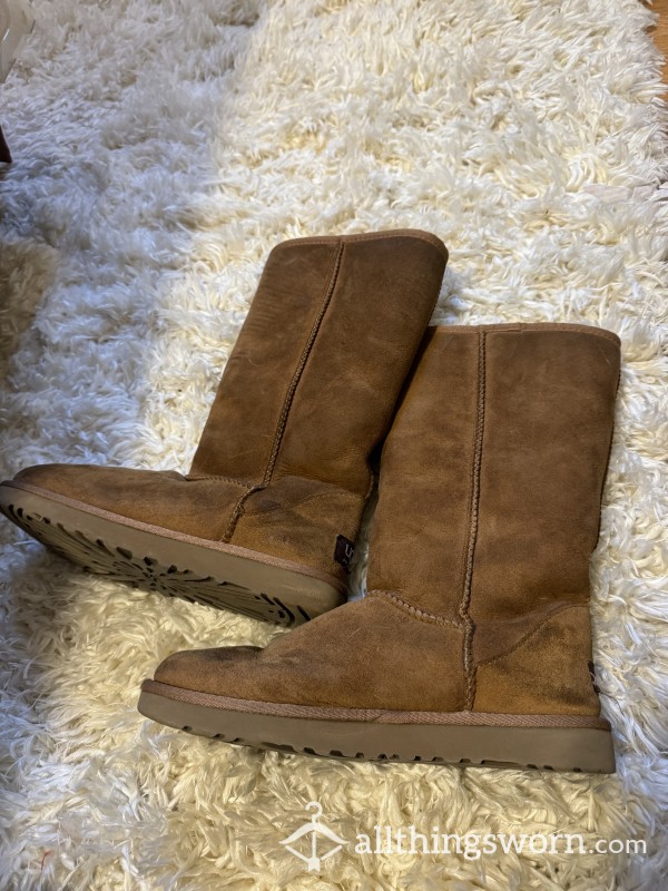 UGG OLD & DIRTY Tall Boots Chestnut
