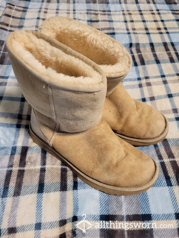 Uggs Tan Boots Well Worn