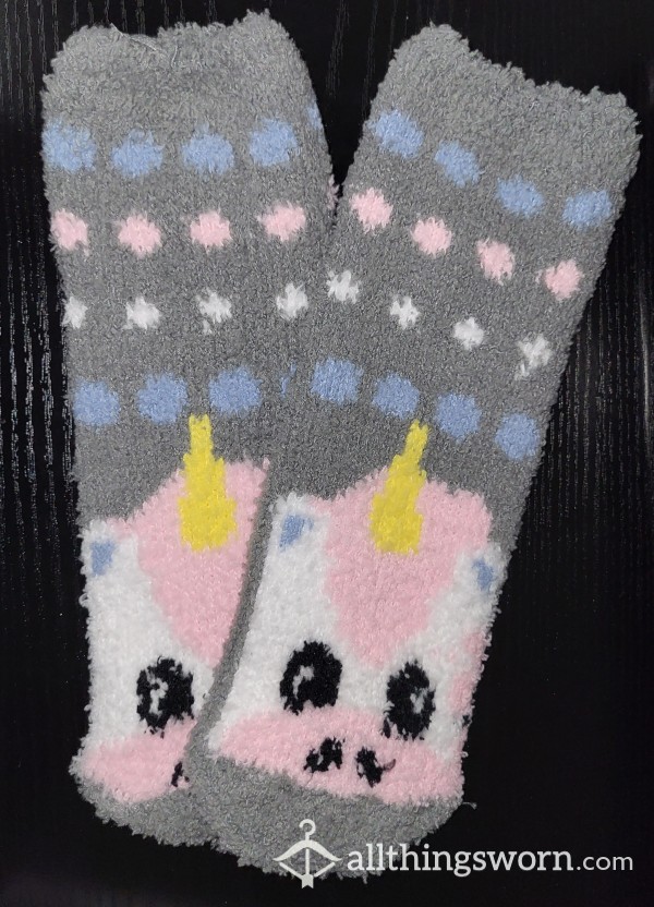 🦄 Unicorn Fuzzy Socks