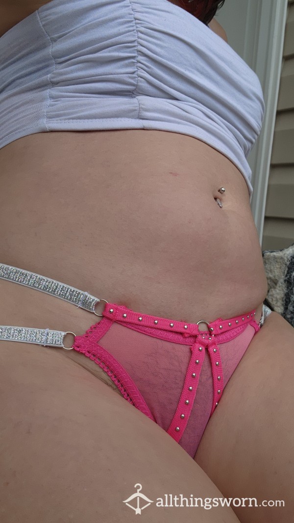Unique Strappy Hot Pink Thong