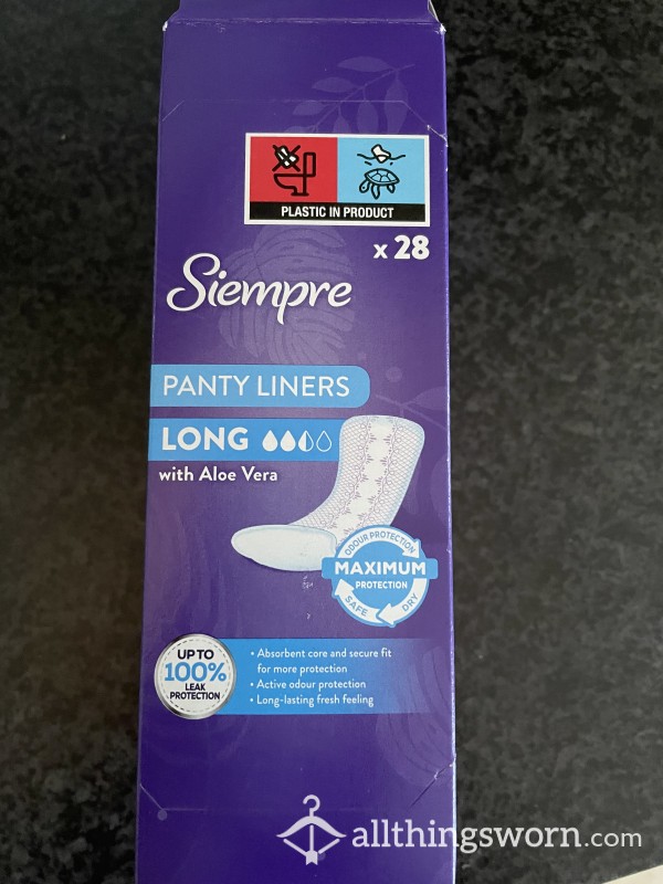 Unscented 24 Hour Wear Long Panty Liners