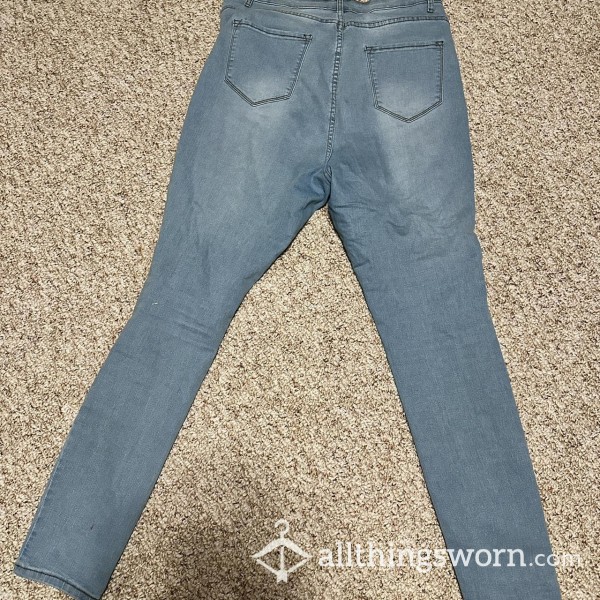 Unwashed Lemon 🍋 Sprinkled Skinny Jeans