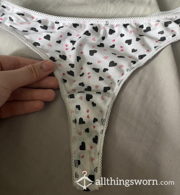 USED (2+ Days) Dirty White Thong