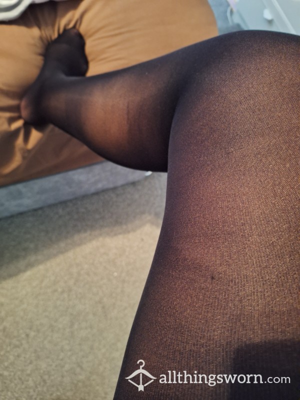 Used 24hr/48 Hrs Black Tights .
