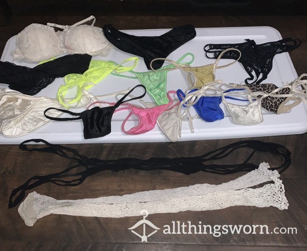 Used And Abused Lot!! G Strings, Body Suit Etc🔥
