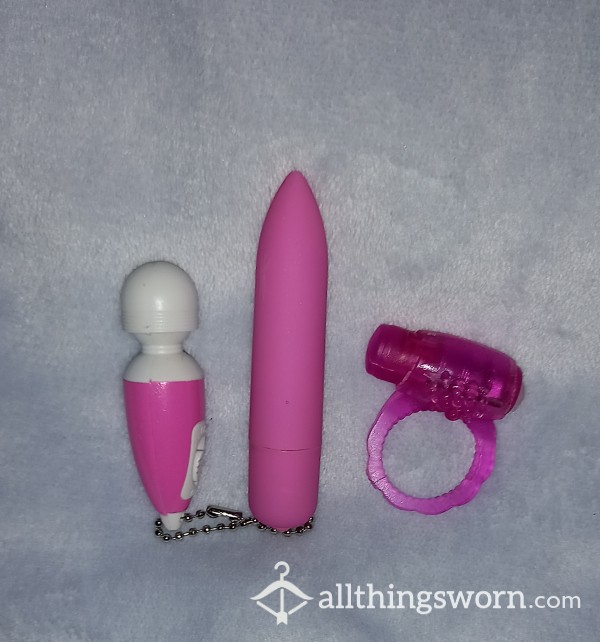 Used Pink Bullet Vibrator & Mini Sex Toys