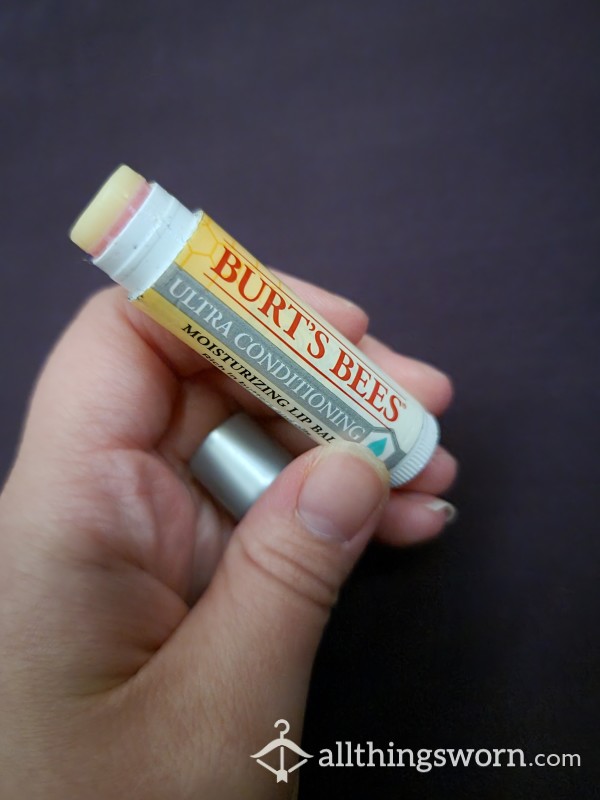 Used Burts Bees Chapstick From My LIPS 💋 To Your Tip 🍆😏
