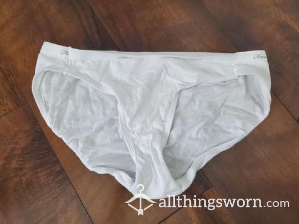 Used Classic White Cotton Panties 🤍