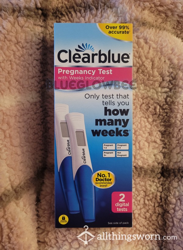 Used Clearblue Pregnancy Tests