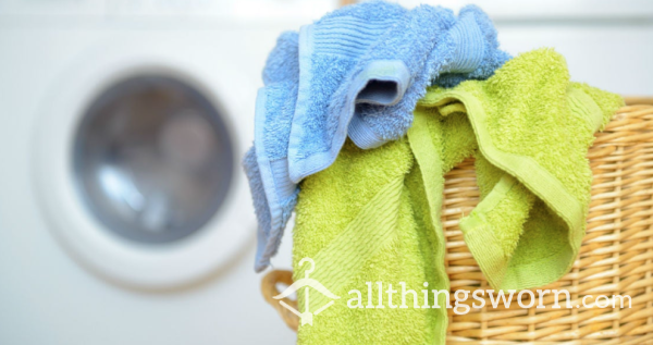 Used Hand Towel - Clean Up Or Wash