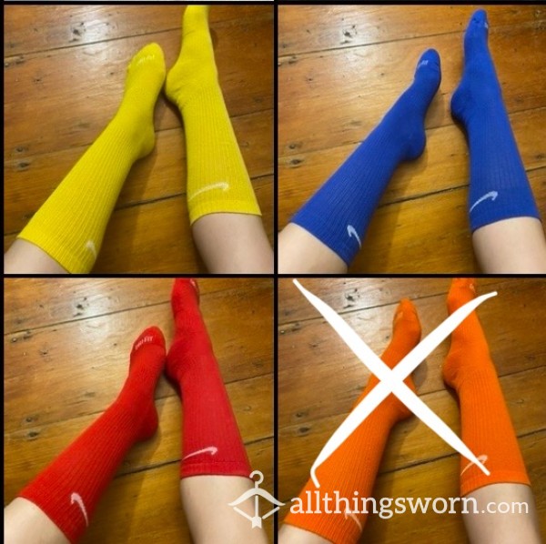 Used Colorful Nike Training Crew Socks