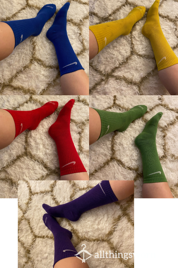 Used Colorful Nike Training Crew Socks