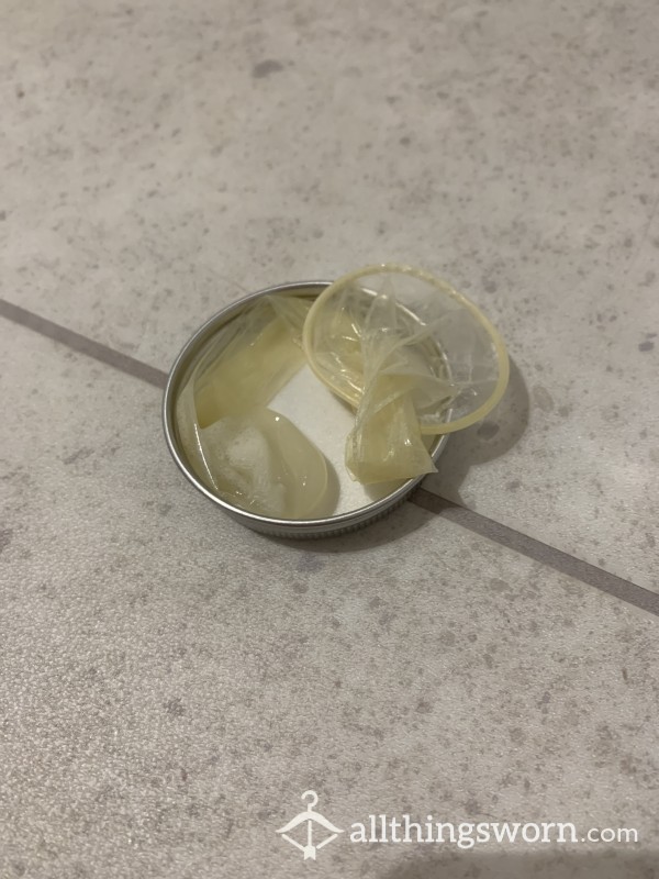 Used Condom - Taste The Best Of Both Worlds With My Alpha Male’s Liquid Gold And My Cum Juices
