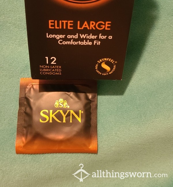 Used Large Condoms- Latex Free