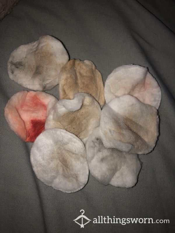 Used Cotton Wool Pads Or Simple Face Wipes 😍