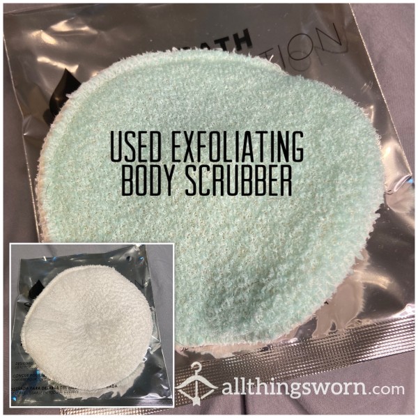 Used Double Sided Exfoliating Shower Body Scrubber