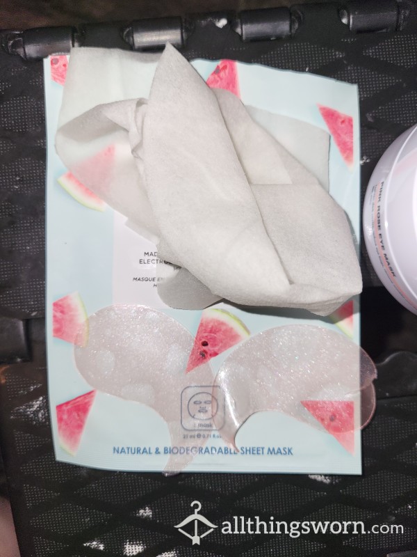 Used Facemask & Eye Patches
