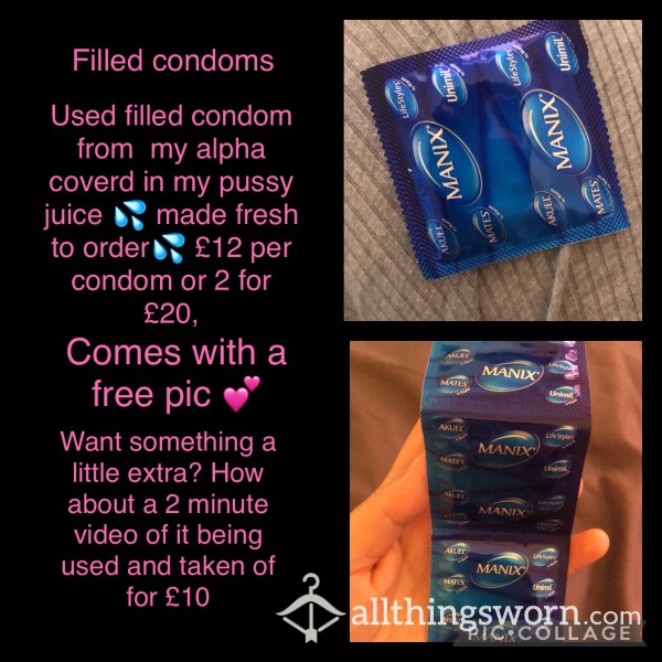 Used Filled Condoms💦