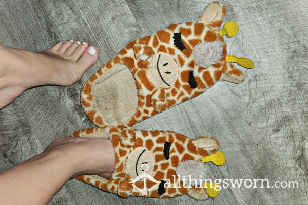 Used Giraffe Slippers